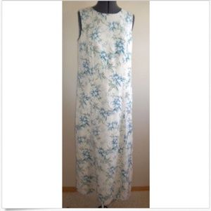 Pendleton 100% Silk Floral Long Maxi Dress size M